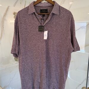 Jos. A. Bank Reserve Linen Cotton Polo Shirt Men’s L NWT Purple Heather